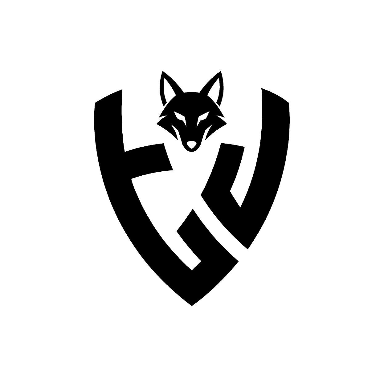 Wappen mit Wolf